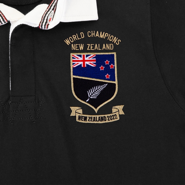 New Zealand World Champions Mens Heavyweight Classic Rugby Shirt