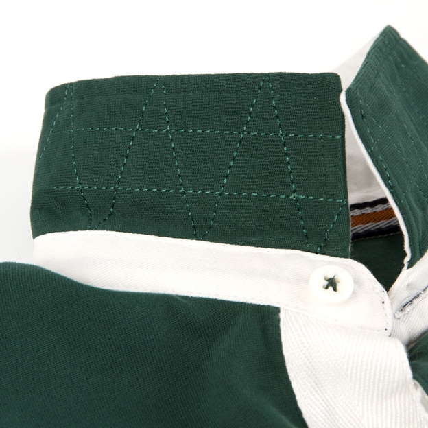 Mens Ireland 1875 Heavyweight Rugby Shirt - Long Sleeved - Colla
