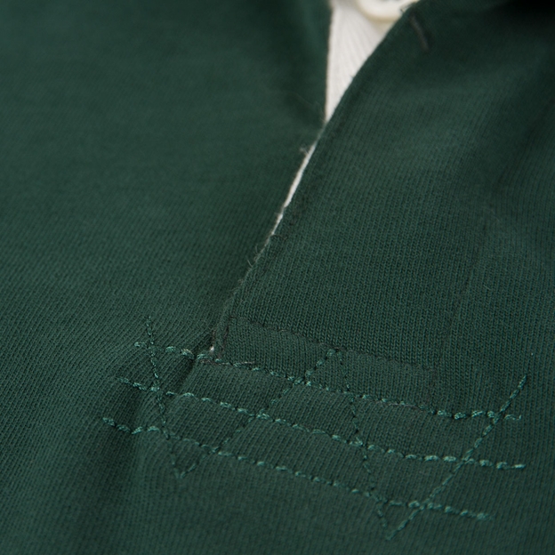 Mens Ireland 1875 Heavyweight Rugby Shirt - Long Sleeved - Neck