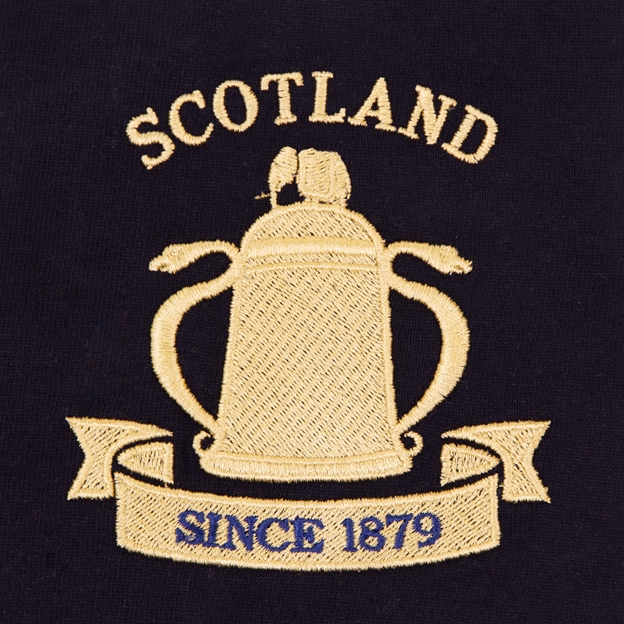 Scotland Mens Calcutta 1879 Heavyweight Rugby Shirt - Navy - Bad