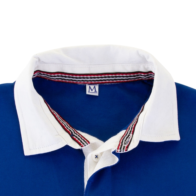 Romania Mens Rugby Origins 1964 Heavyweight Rugby Shirt - Royal 