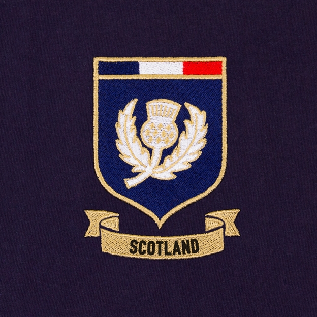 Scotland Kids World Cup Classic Rugby Shirt - Long Sleeve Navy -