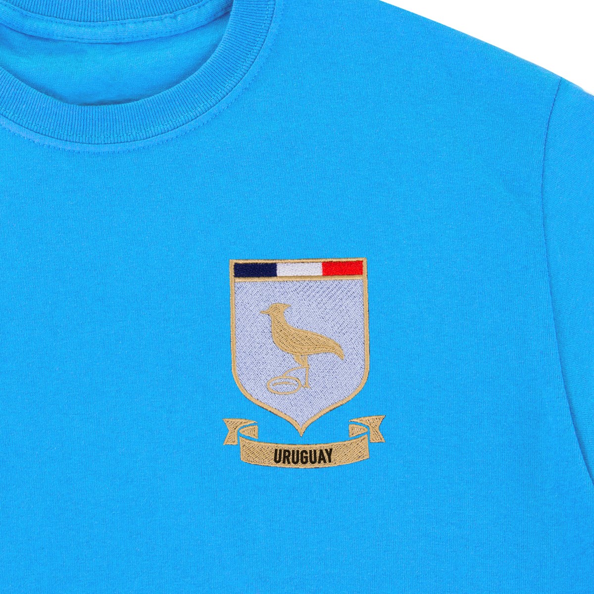 Uruguay Mens World Cup Classic T-Shirt - Light Blue - Front