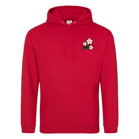 Mens Japan Pullover Hoodie - Red - Front