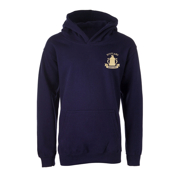 Scotland Kids Calcutta 1879 Classic Pullover Hoodie - Navy - Fro