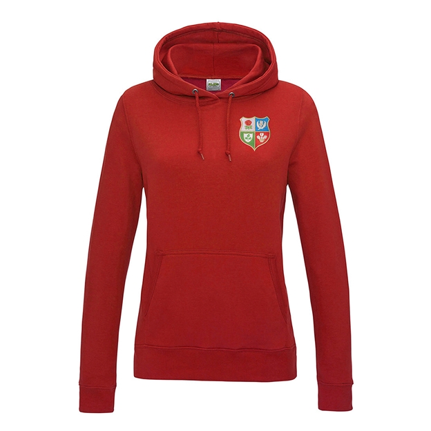 Lions 1888 Womens College Hoodie Fire Red - Front