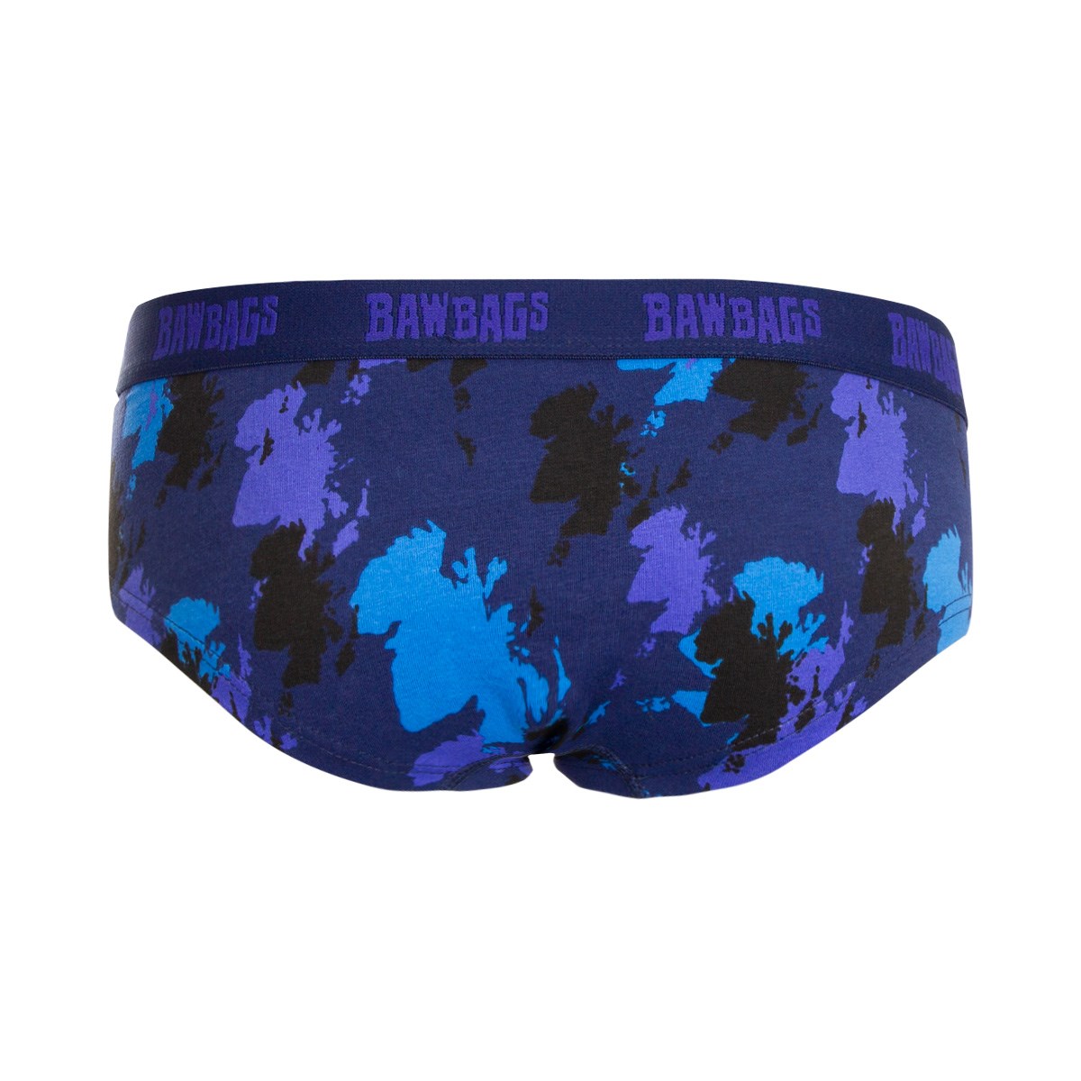 Bawbags Scotland Womens Camo Underwear - Navy - Front