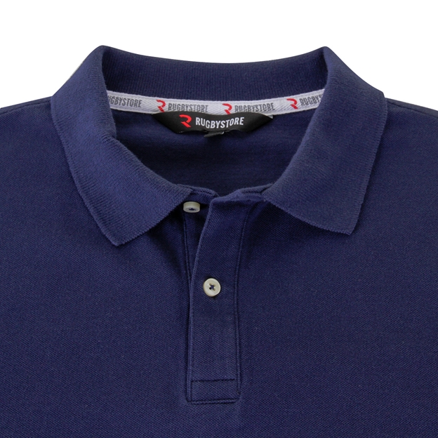 Rugbystore Mens Polo Shirt - Navy - Collar