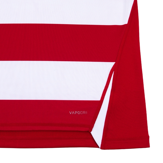 Canterbury Kids Teamwear Evader Hooped Rugby Match Shirt - Red a