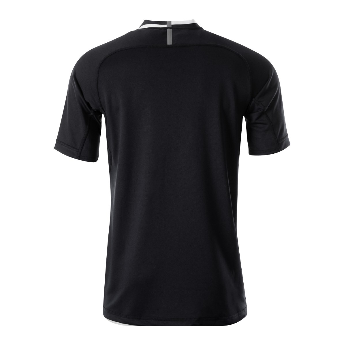 Canterbury Teamwear Hooped Evader Rugby Shirt Black/White - Fron