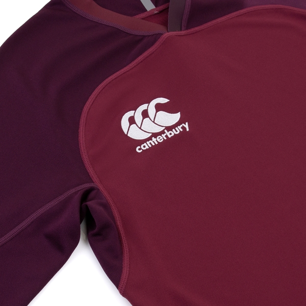 Canterbury Mens Teamwear Evader Plain Rugby Match Shirt - Maroon