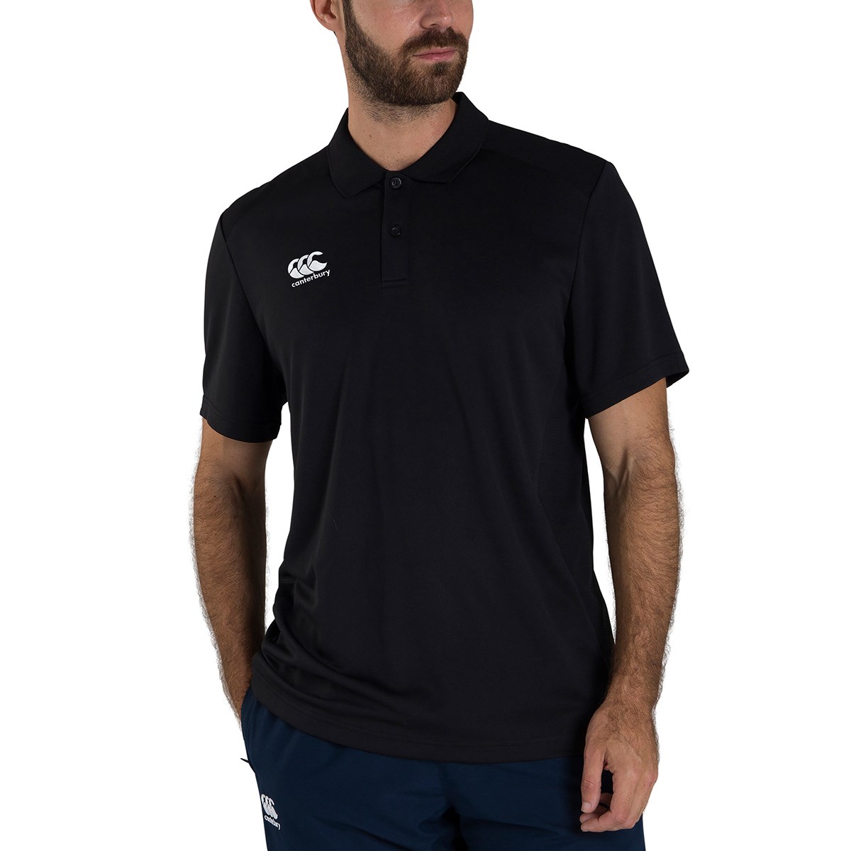Canterbury Club Training Polo Black - Front