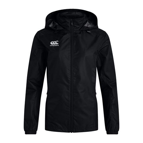 Canterbury Womens Club Vaposhield Full Zip Rain Jacket Black - F