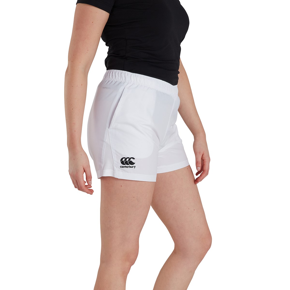 Canterbury Womens Club Gym Shorts White - Front