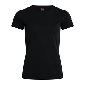 Canterbury Womens Club Plain Tee Black - Front
