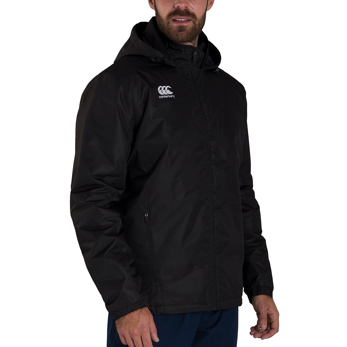 Canterbury Club Vaposhield Stadium Jacket Black - Front