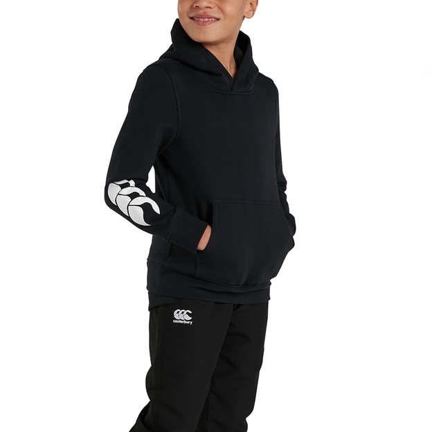 Canterbury Club Hoodie Black Kids - Model