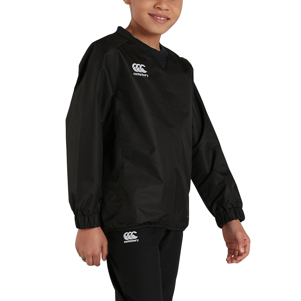 Canterbury Club Vaposhield Contact Top Black Kids - Front