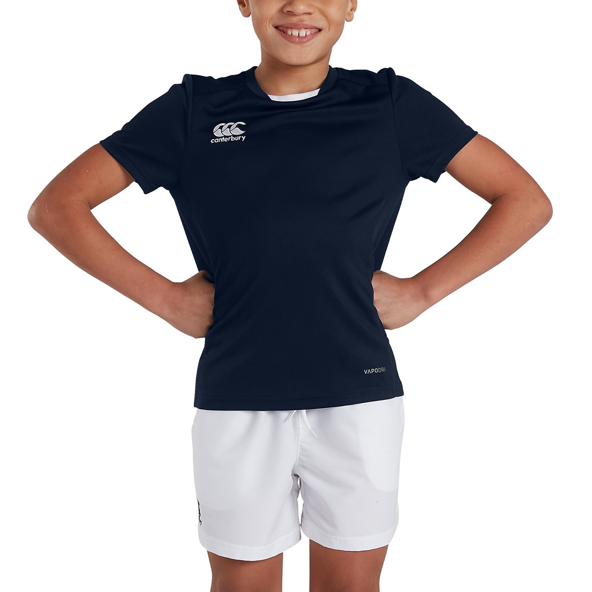 Canterbury Club Training Tee Navy Kids - Front