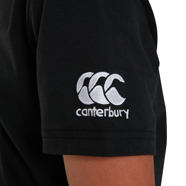 Canterbury Club Plain Tee Black Kids - Detail 1