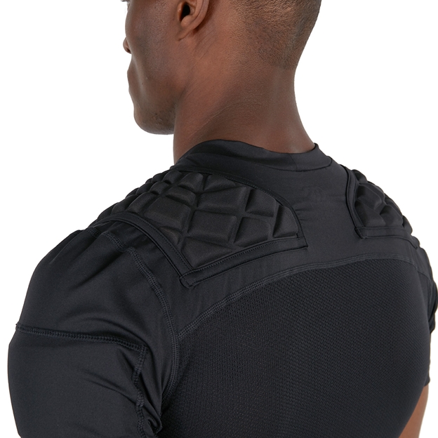 Canterbury Adults Pro Rugby Shoulder Pads - Black - Back Padding
