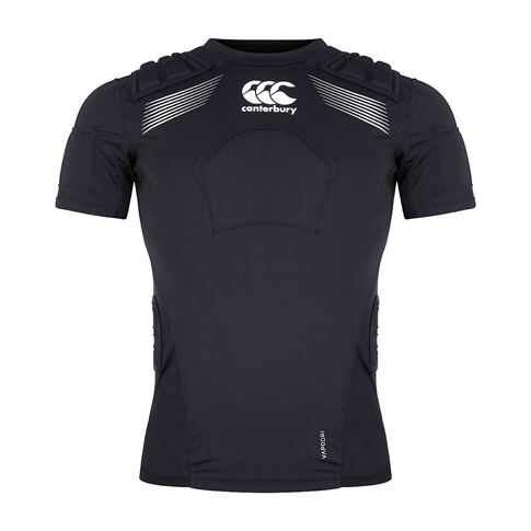 Canterbury Adults Elite Rugby Shoulder Pads - Black - Front