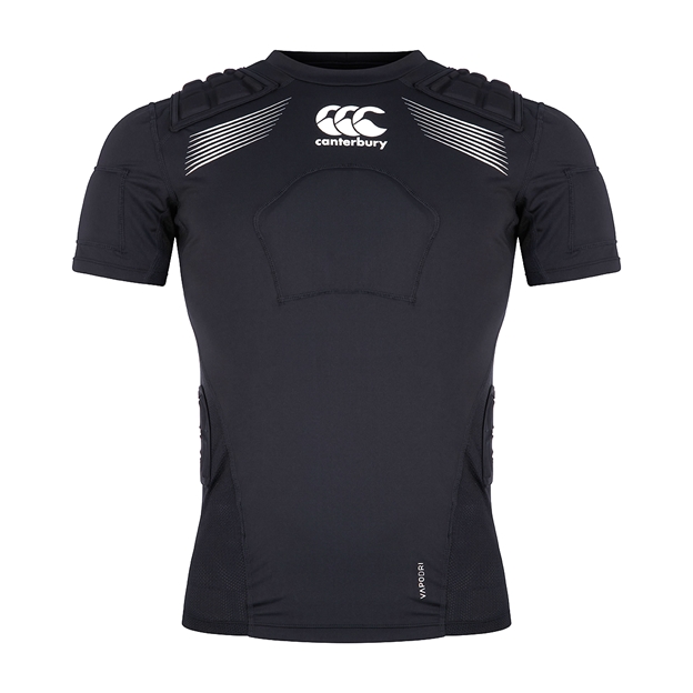 Canterbury Adults Elite Rugby Shoulder Pads - Black - Front