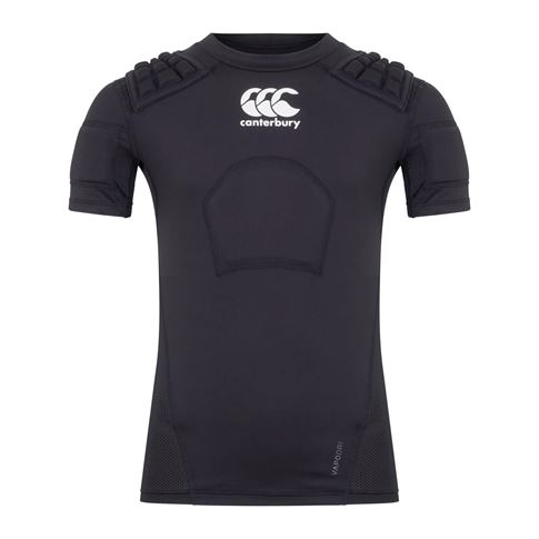 Canterbury Kids Pro Rugby Shoulder Pads - Black - Front
