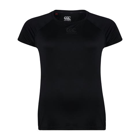 Canterbury Womens Vapodri Superlight Tee - Black - Front