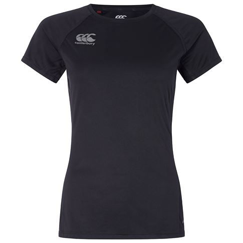 Canterbury Womens Superlight Training Tee - Black - Front
