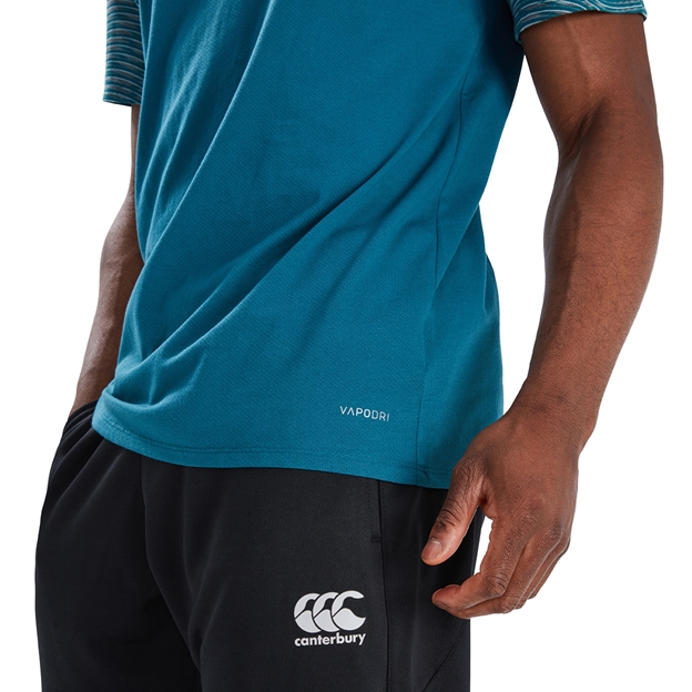 Canterbury Mens Polycotton Graphic Training Tee - Blue Coral - H