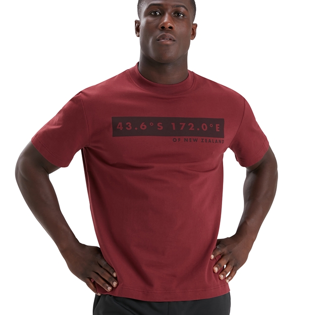 Canterbury Mens Oversize Tee - Chocolate Truffle - Model