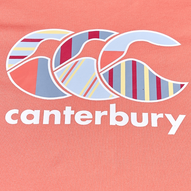 Canterbury Womens Uglies Tee - Coral - Canterbury Logo