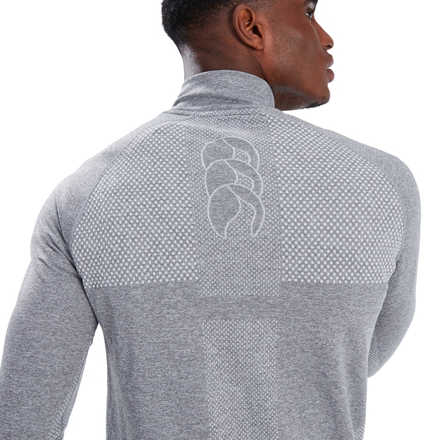 Canterbury Mens Seamless 1st Layer Top - Classic Marl - Top of t