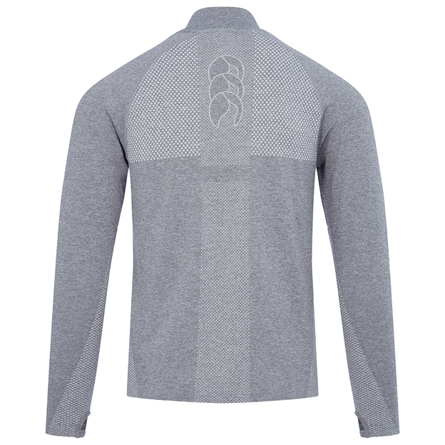 Canterbury Mens Seamless 1st Layer Top - Classic Marl - Back
