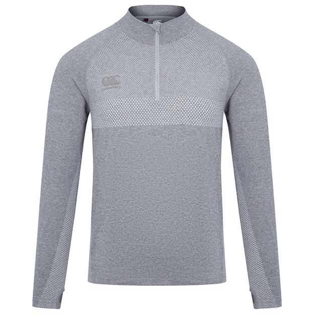 Canterbury Mens Seamless 1st Layer Top - Classic Marl - Front