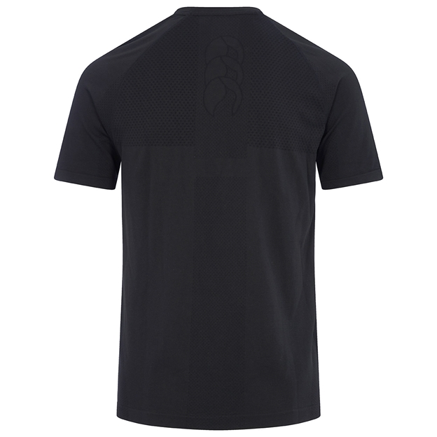 Canterbury Mens Seamless Training Tee - Black - Back