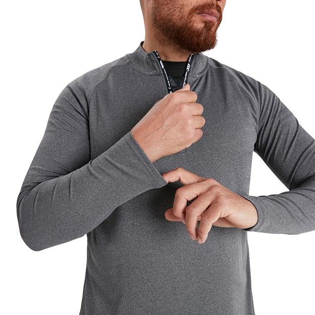 Canterbury Mens Vapodri 1st Layer Top - Medium Grey Marl - Detai