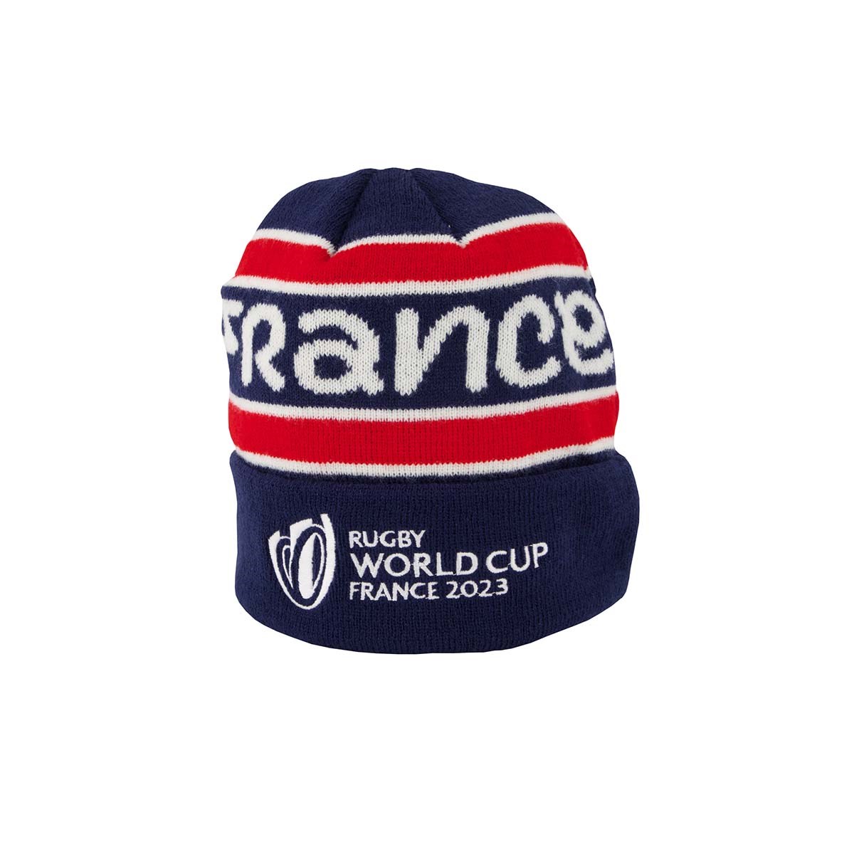 Adults France Rugby World Cup 2023 Beanie - Navy - Front