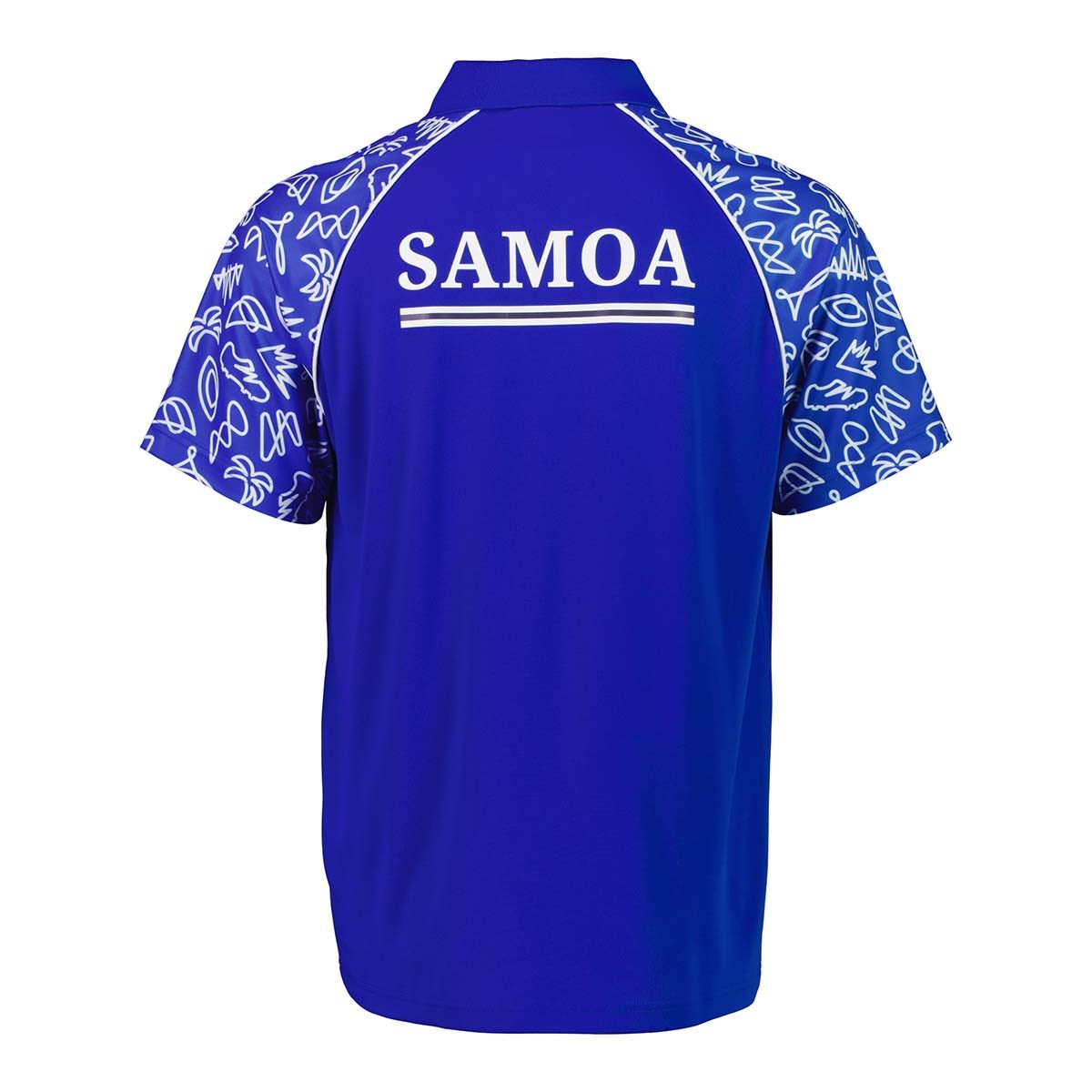 Mens Samoa Rugby World Cup 2023 Polo - Royal - Front
