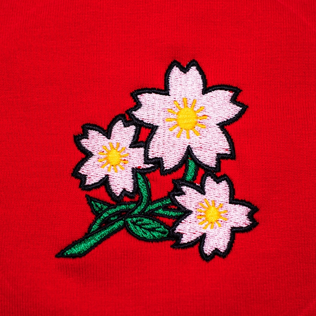 Mens Japan Cotton Pique Polo - Red - Detail 1