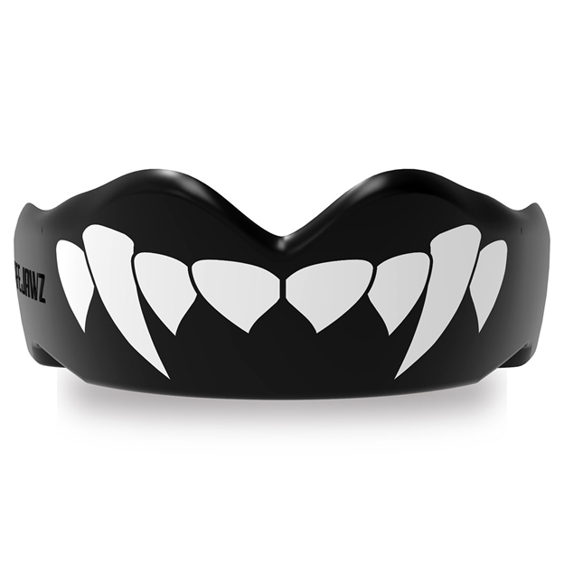 SafeJawz Black Fangz Mouthguard - Front