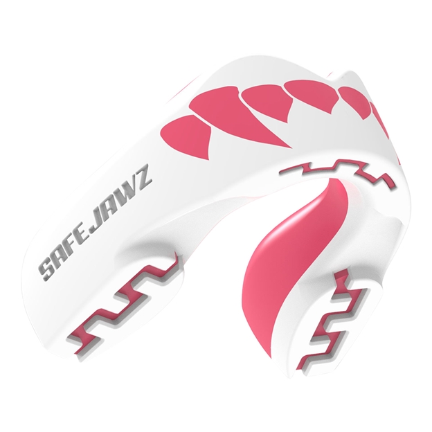 SafeJawz Pink Fangz Mouthguard - Side