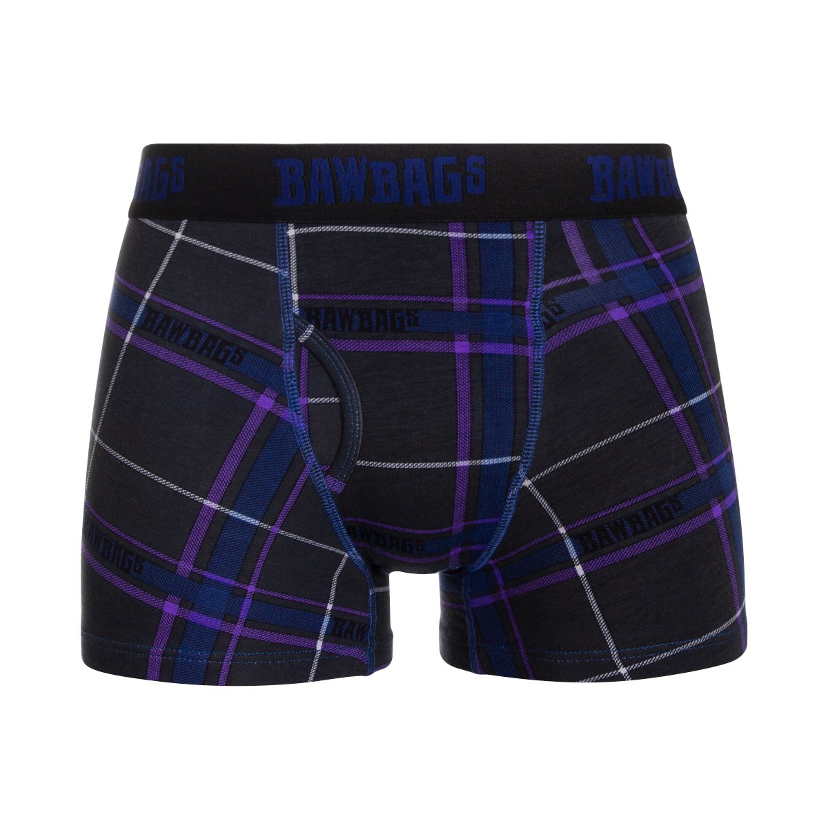 Bawbags Scottish Mens 3 Pack Boxer Shorts - Navy - Scotland Trip