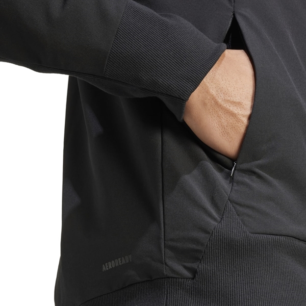 All Blacks Mens ZNE Full Zip Hoodie - Black