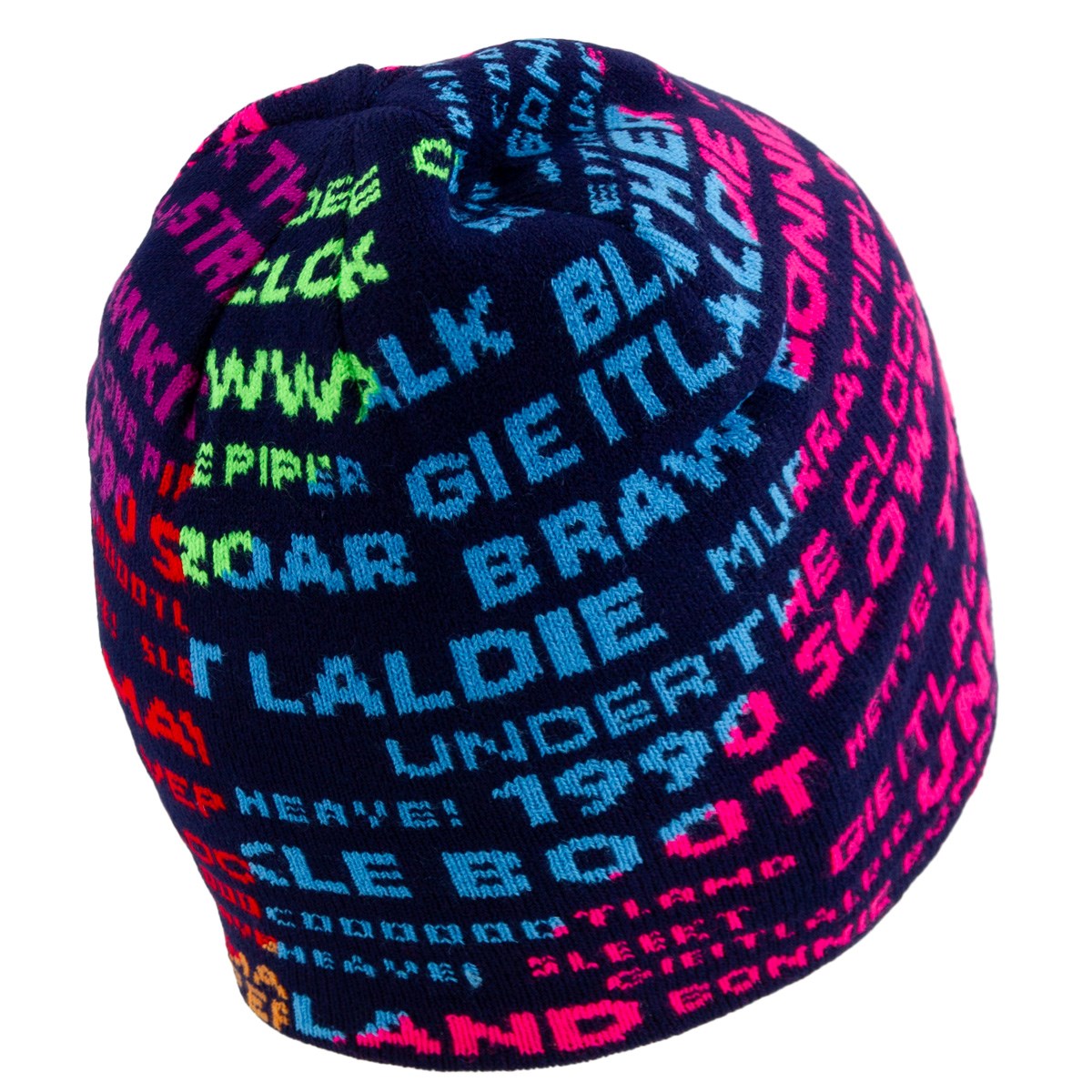 Scotland Kids Beanie Skull Knit 25/26 Rainbow - Front