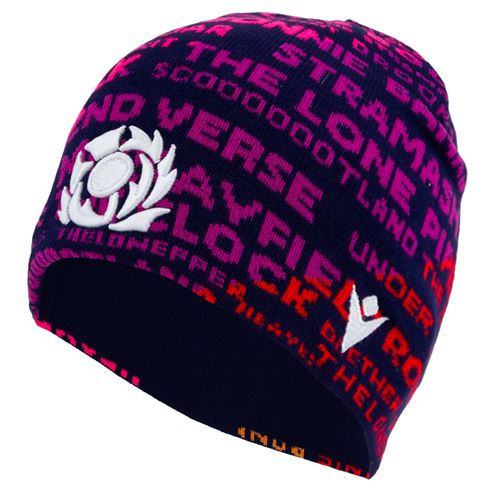 Scotland Kids Beanie Skull Knit 25/26 Rainbow - Front