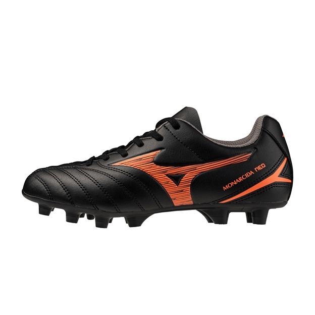 Mizuno Kids Monarcida Neo III Select Firm Ground Rugby Boots Bright Black - Outstep View