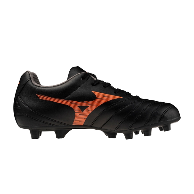 Mizuno Kids Monarcida Neo III Select Firm Ground Rugby Boots Bright Black - Instep View