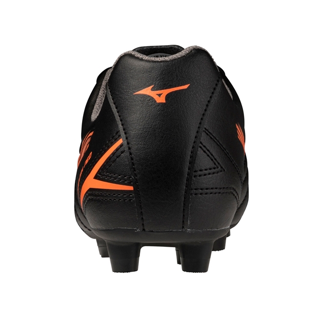 Mizuno Kids Monarcida Neo III Select Firm Ground Rugby Boots Bright Black - Heel View